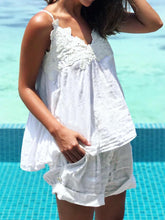 Load image into Gallery viewer, Casual Loose V-neck Solid Color Two-piece Suit