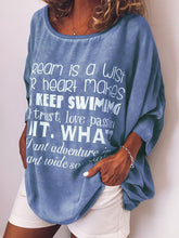 Load image into Gallery viewer, Letter Printed Casual Top