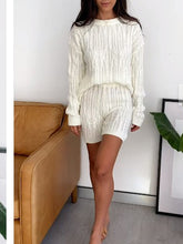 Load image into Gallery viewer, Simple Casual Loose Loungewear Knitted Suit