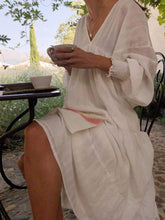 Load image into Gallery viewer, Casual Loose Solid Color Princess Sleeve Dress