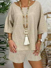 Load image into Gallery viewer, Simple Casual Loose Long Sleeve Top Pants Suit