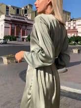 Load image into Gallery viewer, Fashion Long-sleeved All-match Slim Dress