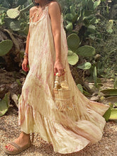 Load image into Gallery viewer, Fashion Casual V-neck Sleeveless Suspender Dress