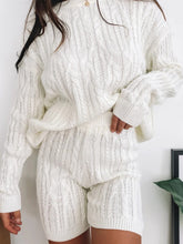 Load image into Gallery viewer, Simple Casual Loose Loungewear Knitted Suit