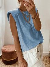 Load image into Gallery viewer, Solid Color Sleeveless T-Shirt