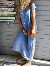 Load image into Gallery viewer, Solid Color Casual Dress