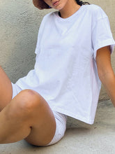 Load image into Gallery viewer, Casual Solid Color Round Neck Short Sleeve Two-piece Suit