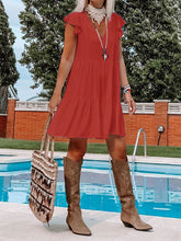 Load image into Gallery viewer, Casual Loose Short Sleeve V Neck Dress