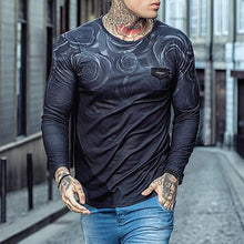 Load image into Gallery viewer, Street Style Round Neck Long Sleeve Printed T-Shirt