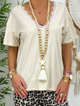 Load image into Gallery viewer, V-neck Lace Top Leopard Pants Casual Suit