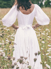 Load image into Gallery viewer, Bohemian Solid Color Maxi Dress