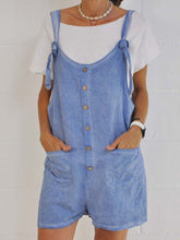 Load image into Gallery viewer, Casual Solid Color Slip Pocket Strappy Jumpsuit