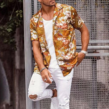 Load image into Gallery viewer, Men Summer Trendy Printed Short Sleeves Shirt