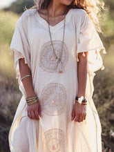 Load image into Gallery viewer, Boho V Neck Short Sleeve Dresses