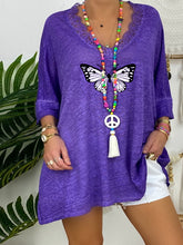 Load image into Gallery viewer, Casual V-Neck Print T-Shirt