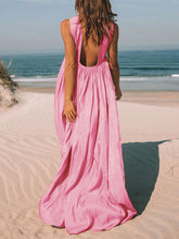 Load image into Gallery viewer, Sexy Backless Folds Sling Maxi Dress