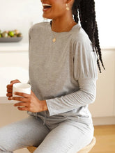 Load image into Gallery viewer, Comfortable Simple Casual Loose Round Neck Top Pants Set