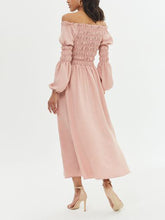 Load image into Gallery viewer, Single Collar Solid Color Elegant Dress