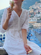 Load image into Gallery viewer, Casual Solid Color V-neck Sleeve Dress