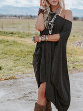 Load image into Gallery viewer, Solid Color Casual Dress