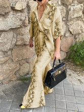 Load image into Gallery viewer, Fashionable Simple Shirt Pants Suit