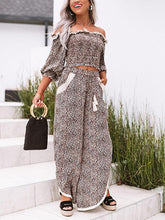 Load image into Gallery viewer, Leopard Print Loose Suit