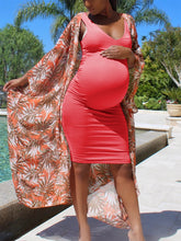 Load image into Gallery viewer, Sexy Sleeveless V-neck Solid Color Maternity Dress