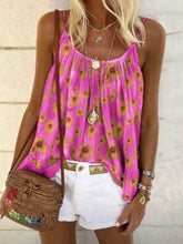 Load image into Gallery viewer, Sleeveless Spaghetti Floral-Print Vests