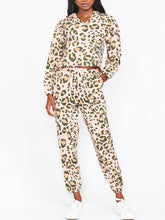 Load image into Gallery viewer, Leopard Print Long Sleeve Style Suit