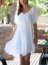 Load image into Gallery viewer, Fashion Casual Short Sleeve V-neck Dress