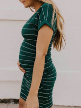 Load image into Gallery viewer, Striped Maternity Dress