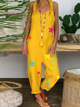 Load image into Gallery viewer, Casual Loose Star Print Jumpsuit