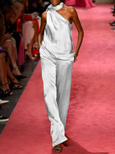 Load image into Gallery viewer, Fashion Casual Solid Color Sleeveless Two-piece Suit