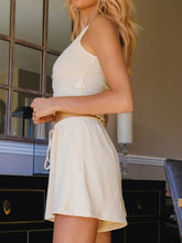 Load image into Gallery viewer, Short Vest with Button Decoration Loose Shorts Suit