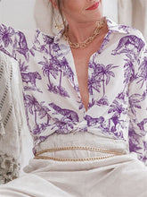 Load image into Gallery viewer, Vintage bohemian casual loose shirt