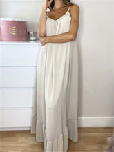 Load image into Gallery viewer, Elegant Loose Solid Color Sleeveless Casual Dress