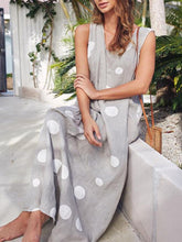 Load image into Gallery viewer, Casual Polka Dot Maxi Dresses