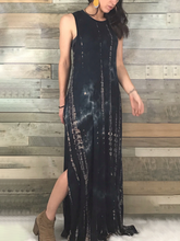 Load image into Gallery viewer, Casual Tie-dye Sleeveless Maxi Dress