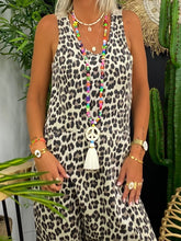 Load image into Gallery viewer, Casual Retro Loose Leopard Jumpsuit