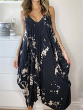 Load image into Gallery viewer, Sexy Splash Ink V-neck Slip Casual Jumpsuit