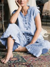 Load image into Gallery viewer, FashiRetro Casual Loose Short Sleeve Shirt Pants Suit