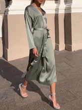 Load image into Gallery viewer, Fashion Long-sleeved All-match Slim Dress