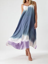 Load image into Gallery viewer, V-neck Sleeveless Tie-dye Dress