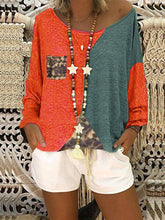 Load image into Gallery viewer, Leopard Print Pocket Set With Round Neck Panel