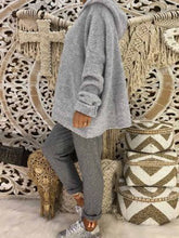 Load image into Gallery viewer, Simple Casual Loose Hooded Sweater Pants Suit