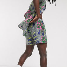 Load image into Gallery viewer, Men'S Summer Colorblock Striped Loose Suit