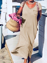 Load image into Gallery viewer, Casual Solid Color Pocket Dress