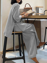 Load image into Gallery viewer, Casual Loose Top Pants Knitted Suit