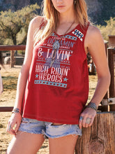 Load image into Gallery viewer, Casual Letter Printed Sleeveless T-Shirt