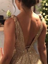 Load image into Gallery viewer, Elegant Sexy Shiny Backless Evening Dress